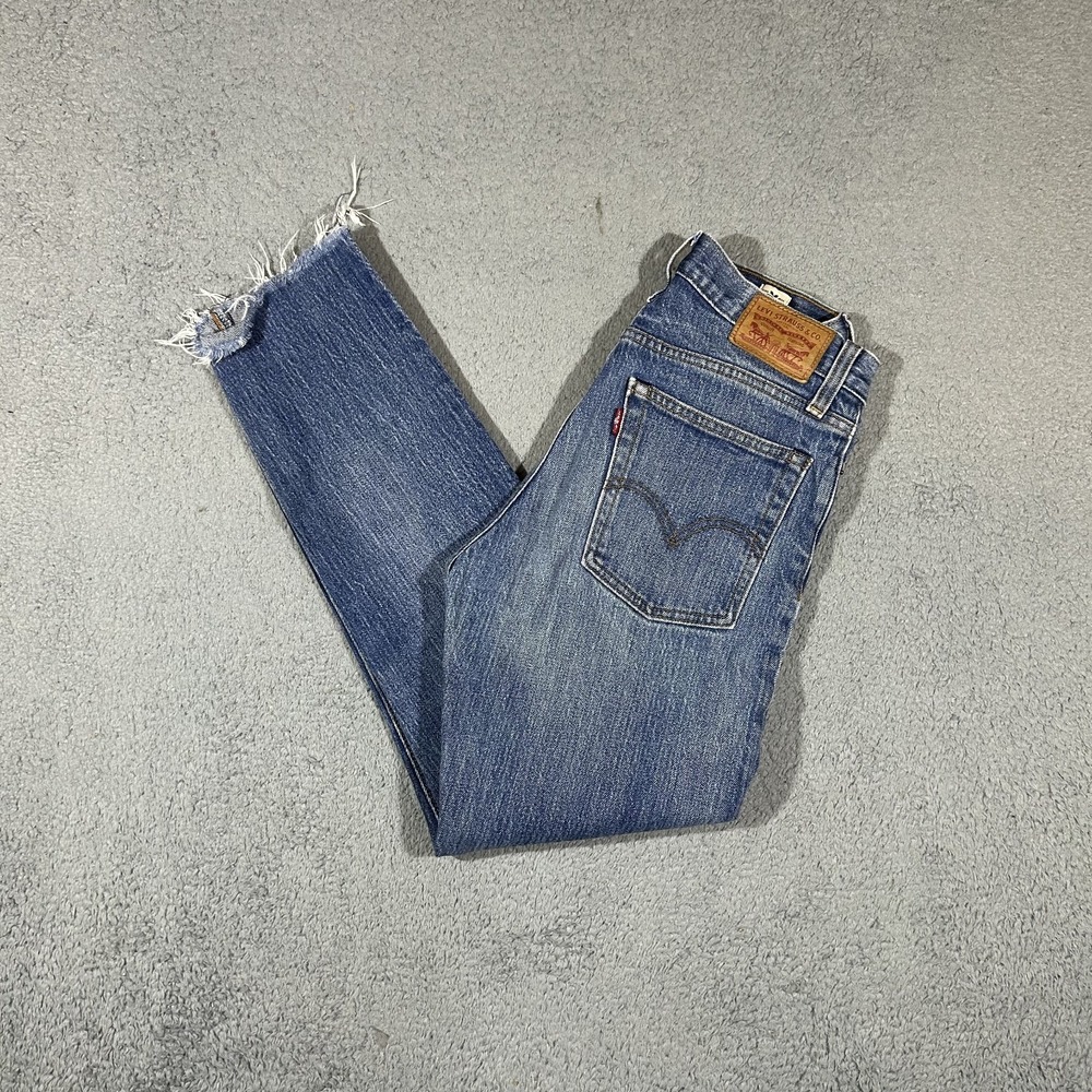 Levis White Oak Cone Blue Denim Jeans Womens 26 #3887